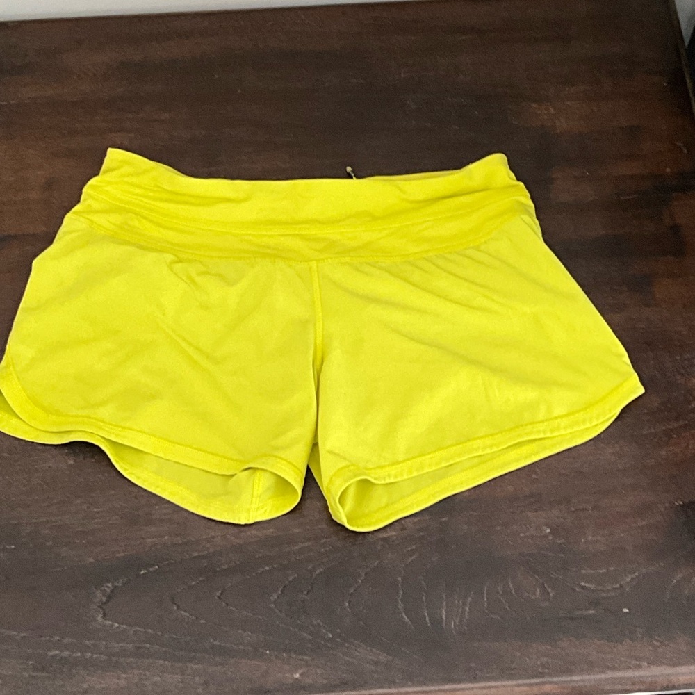 lululemon athletica Yellow Athletic Shorts